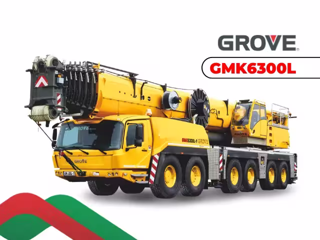 Guindaste Grove GMK6300L 300 toneladas para locação em Catalão GO