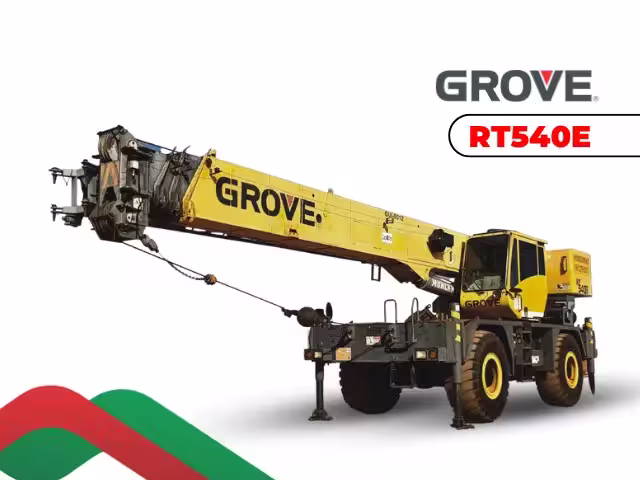 Guindaste Grove RT540E rough terrain 35 toneladas — locação para construção e operações em terreno em Campinas