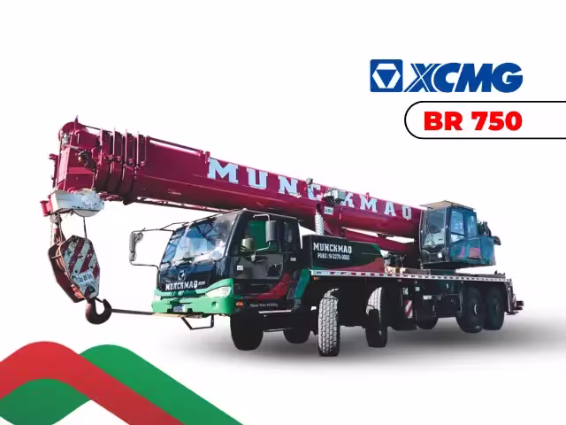 Guindaste XCMG BR750 75 toneladas — locação para construção civil e montagem em Campinas SP