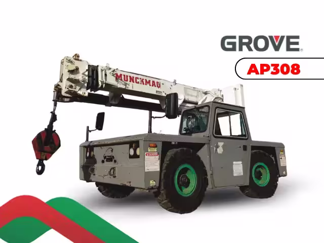 Guindaste Grove AP308 carry deck 8 toneladas — aluguel para operações leves em Campinas SP