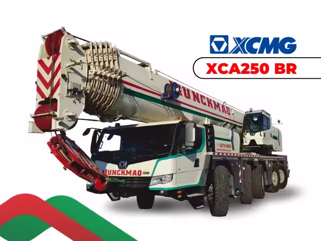 Guindaste XCMG XCA250 de 250 toneladas para locação em Catalão GO