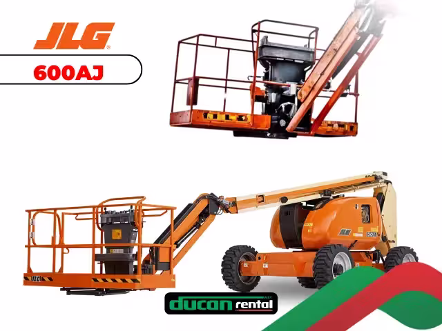 Plataforma elevatória articulada JLG 600AJP para locação em Catalão — equipamento de grande alcance com 20,7 metros